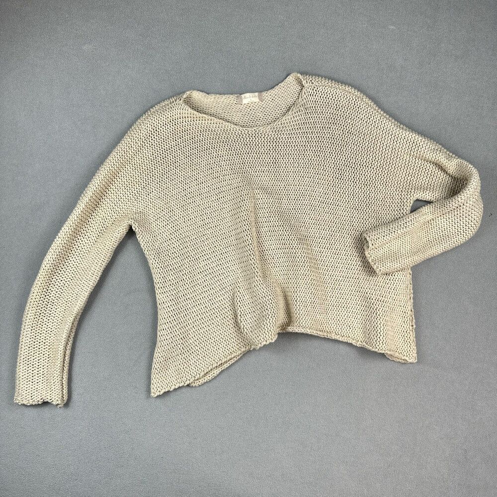 Altar'd State Sweater Womens Small Chunky Knit Slouchy Boho Pullover Oatmeal